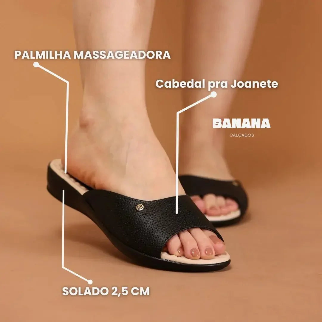TAMANCO FEMININO TERAPEUTICO PARA JOANETE CAMILA - Banana Calçados -